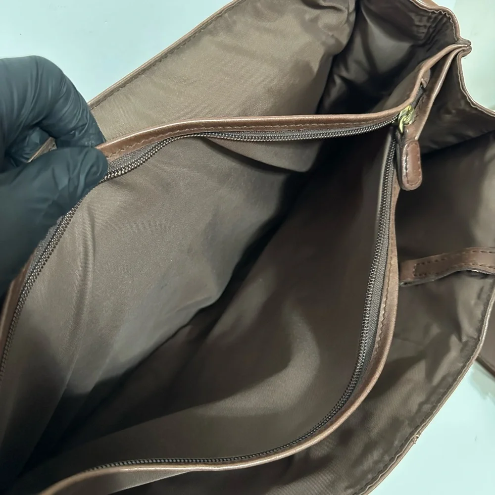 ELLington Classic Brown Leather Men's Messenger Bag Made In Thailand